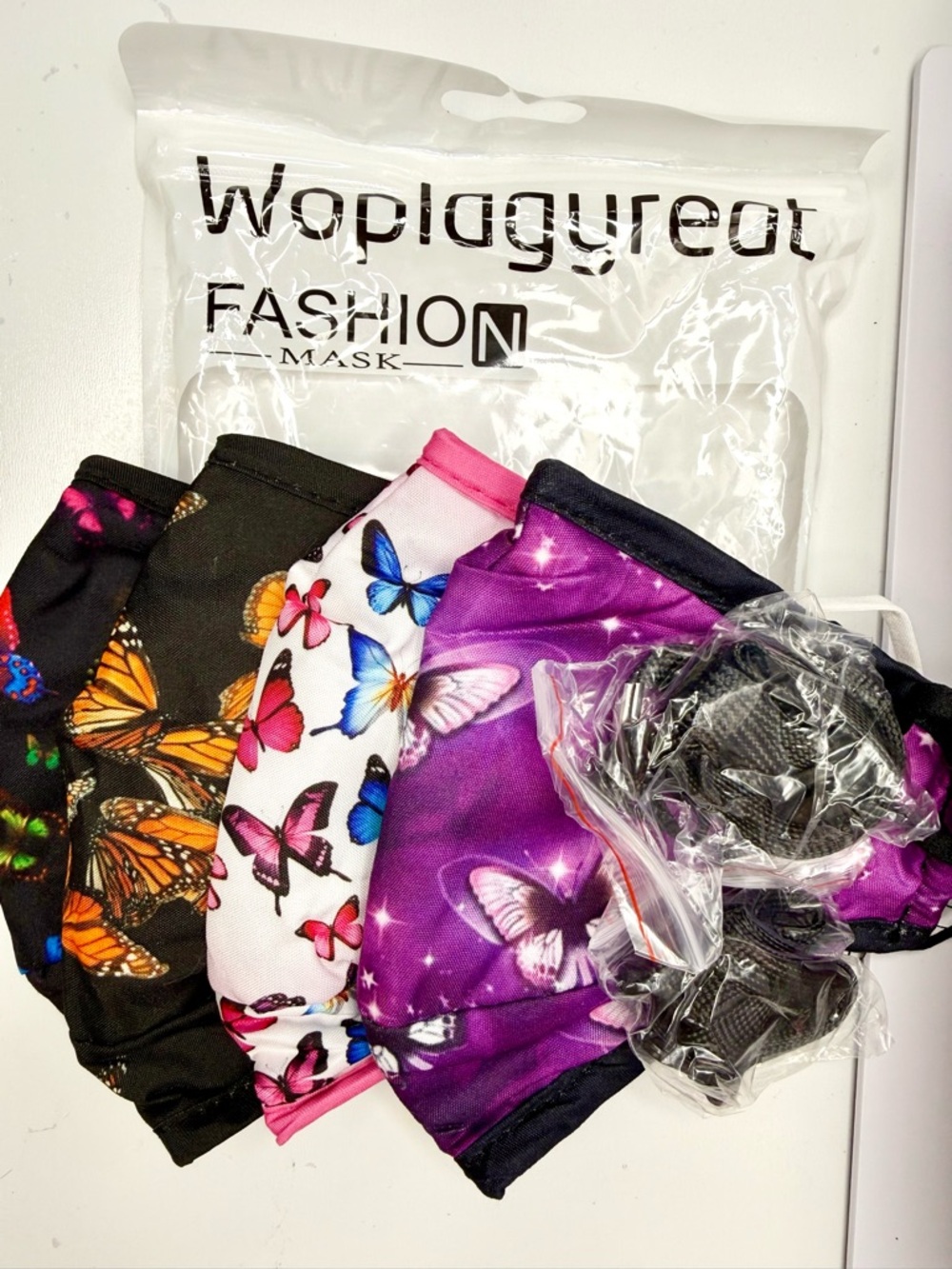 Woplagyreat Fashion Mask - Butterfly Print Assorted Colors